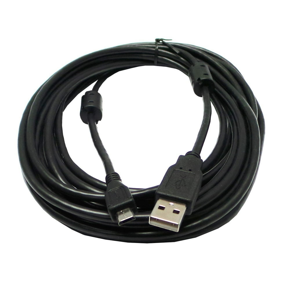 25Ft Extra Long PS4 Controller Charging Cable w/ Ferrite Core for