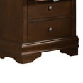 thumbnail image 3 of Lexicon Abbeville 3-Drawers Traditional Wood Nightstand in Brown Cherry, 3 of 6