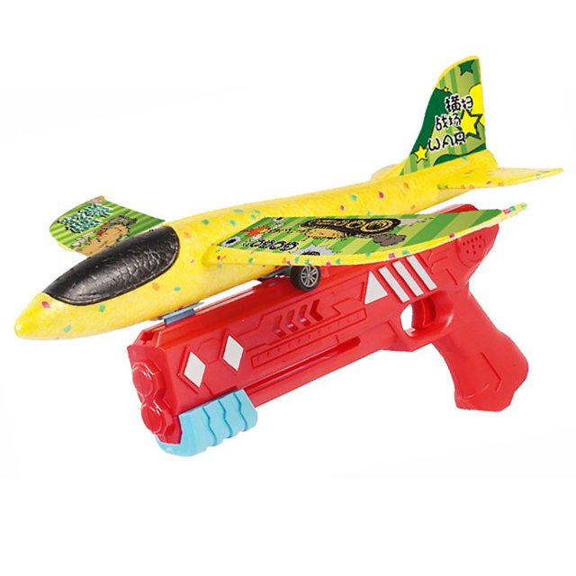 Juguete de avión de catapulta de espuma para niños, lanzador, modelo planeador, juguete de juego lanzador de avión