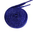 thumbnail image 2 of JUNWELL 110cm Fashion Flat Glitter Colored Shoe Laces Canvas Sneaker Shoelaces String Blue, 2 of 9