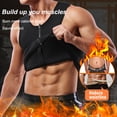 thumbnail image 6 of VASLANDA Sweat Sauna Suit for Men Weight Loss Waist Trainer Vest Hot Neoprene Body Shaper Zipper Tank Top Workout Shirt, 6 of 7