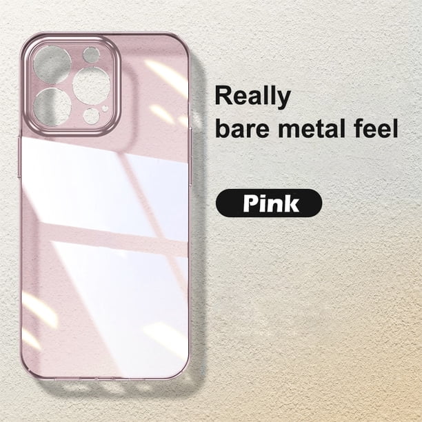 Funda transparente ultrafina para PC para iPhone 14 Plus 13 12 11 Pro Max, protección de cámara transparente brillante, funda trasera delgada Dengxun unisex