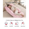 thumbnail image 2 of Almohada de maternidad ALLOPERA para cuerpo completo, 145 cm, funda rosa, 2 of 8