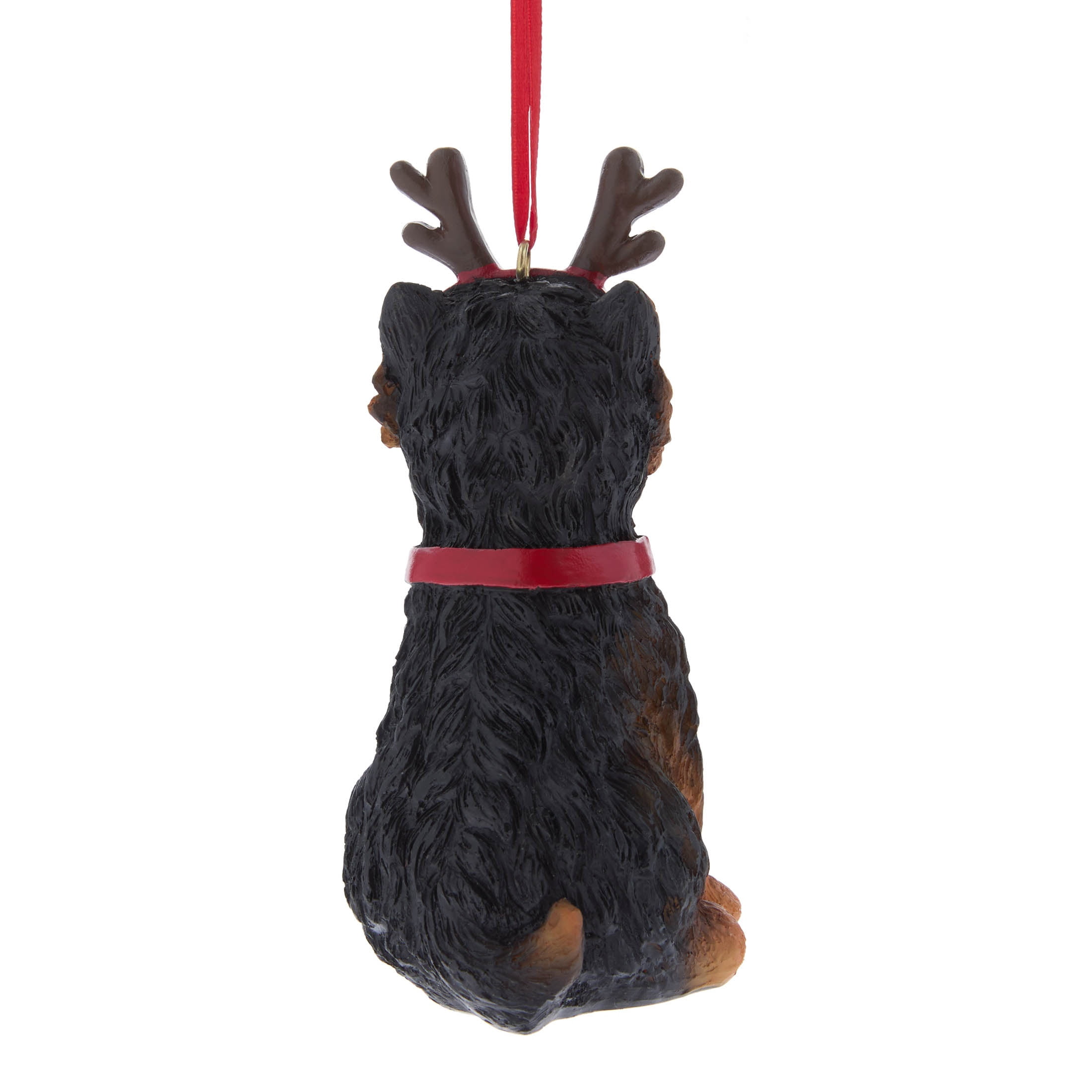 Multicolor Yorkie with Antlers Christmas Ornament, 5", by Holiday Time