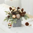 thumbnail image 2 of SHIMELE Mini Christmas Tree 25cm Desktop Decoration with String Lights - Festive Holiday Ornament for Home, Office, and Small Spaces, 2 of 6