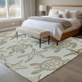 thumbnail image 4 of Gray Green Coastal Area Rugs 8'x10', Washable Small Throw Rugs for Living Room Patio, Summer Beach Ocean Sea Turtle Starfish Indoor Outdoor Rug Non-Slip Low Pile Carpet Runner Reversible Floor Mats, 4 of 8