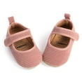 thumbnail image 4 of IROINNID Baby Infant Corduroy First Walking Shoes Non-Slip Rubber Sole New Born Princess Solid Flat Shoes, Size 0-15M, 4 of 7