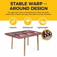 thumbnail image 4 of Independence Day Table Cloths for 5 Foot Rectangle Tables, U.S Flag Stars Red White Striped Patio Waterproof Elastic Fitted Tablecloths, Washable Rectangular Table Cover for Camping, 4 of 8