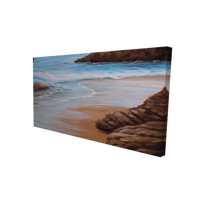 ROCKS AND SEASIDE - Print on canvas by Begin Edition