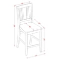 thumbnail image 2 of Pemberley Row Wood Black Bar Stool Square Footrest 10"H x 19"W x 44"D Assembled, 2 of 4