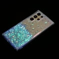 thumbnail image 5 of Luminous Case for Samsung Galaxy S24 Ultra, Glow in the Dark Fluorescent Glitter Case for Women Girls, Bling Sparkle Lightweight Slim Shockproof Protective Phone Cover for Galaxy S24 Ultra, Blue, 5 of 6