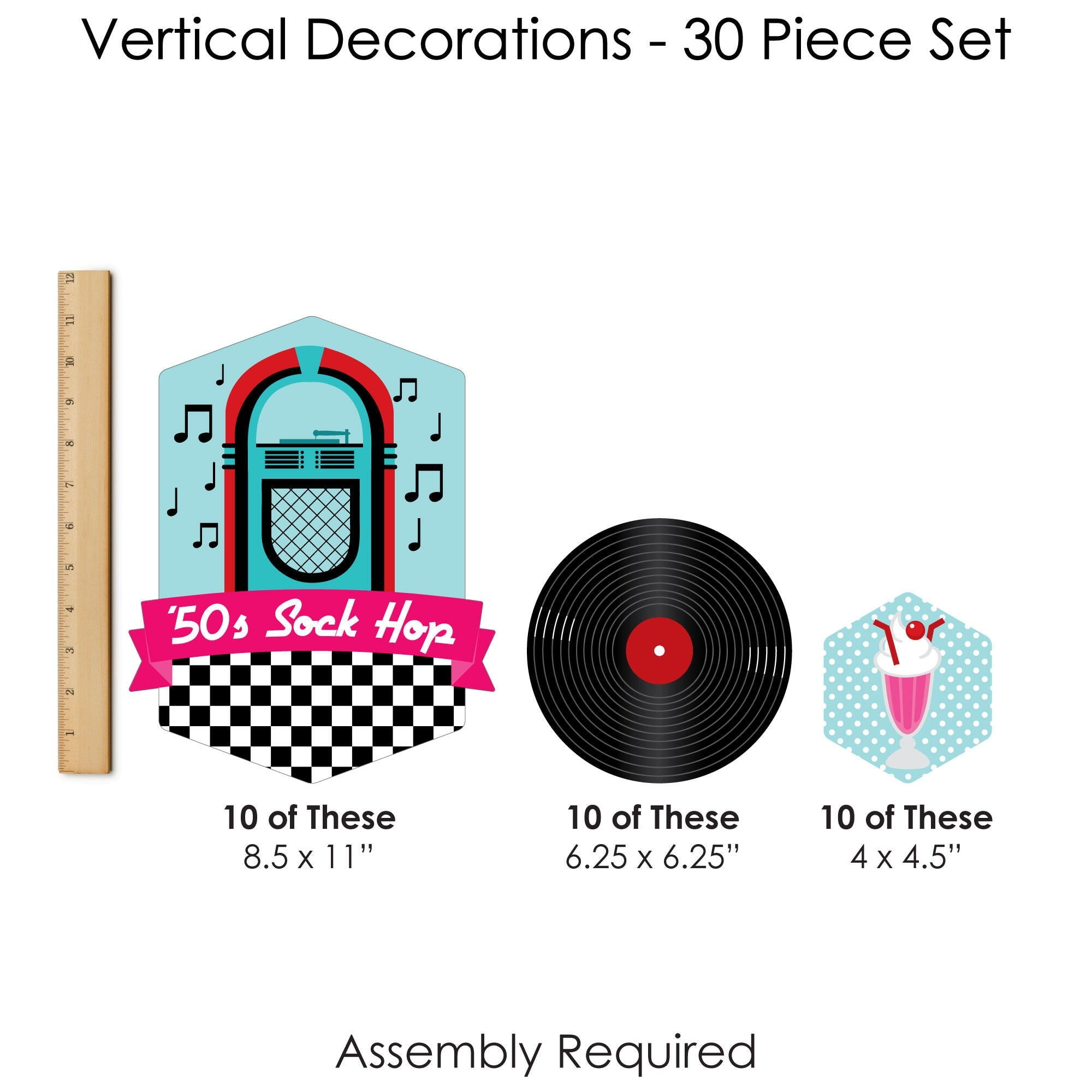 Big Dot of Happiness 50's Sock Hop - 1950s Rock N Roll Party