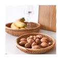 thumbnail image 3 of Cesta de almacenamiento tejida, pequeña cesta para servir pan hecha a mano, 3 of 4