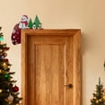thumbnail image 5 of Christmas Door Decorations for Front Door Indoor Outdoor, Santa Claus Wooden Door Hanger, Xmas Wall Decor Holiday Home Office Party Supplies, 5 of 6