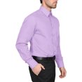 thumbnail image 2 of Men's Berlioni Long Sleeve Regular Fit Button Up Solid Dress Shirt, 2 of 5
