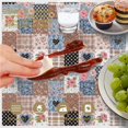 thumbnail image 6 of Pioneer Flower Floral Print Pattern Round Tablecloth 60 X 60 Inch, Wrinkle Resistant Wipeable Table Cloth for Kitchen Dining Picnic Patio Party, 6 of 6