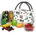 thumbnail image 6 of Vsdgher Camping Caravan 2 Print Insulated Reusable Bags with Sturdy Zipper and Handles, Foldable Totes for Hot or Cold Food Bring or Delivery, 6 of 8