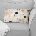 thumbnail image 4 of Designart "Minimalist Fern Serenity I" Floral Printed Throw Pillow, 4 of 5