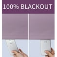 thumbnail image 5 of Kate Aurora Hotel Collection Lavender Solid Print Grommet Blackout Curtains, 50” x 95” (2 Panels), 5 of 5