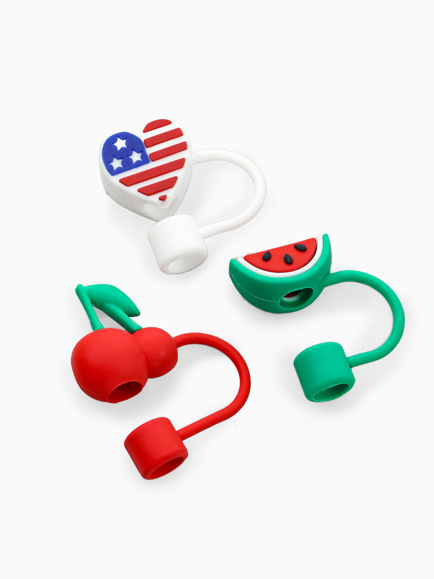 Way to Celebrate Americana Fruit Straw Topper Set
