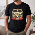 thumbnail image 6 of Retro Peace Van Graphic T-Shirt, Unisex Classic Fit Tee, 6 of 9