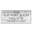 thumbnail image 3 of Stupell Industries Laundry Room Funny Word Bathroom Black And White Design, 13 x 30,Design by Kimberly Allen, 3 of 5