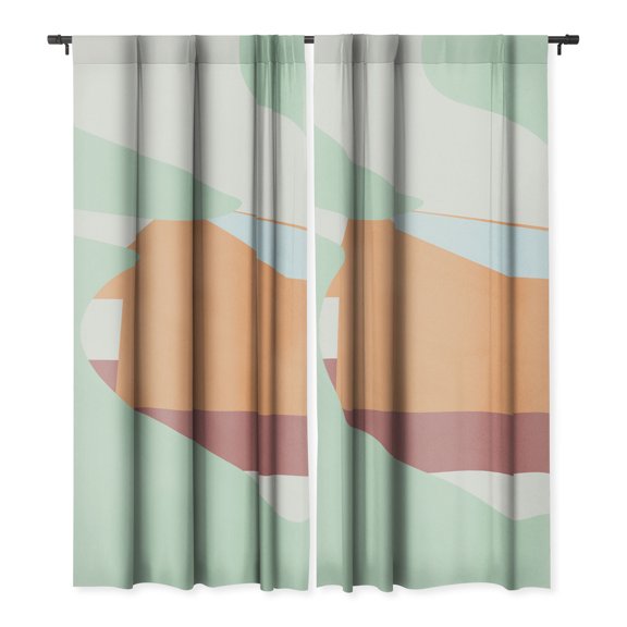 Society6 Mile High Studio Color And Shape Rustic Alabama Cabin Single Panel Room Darkening Window Curtain 50" x 96"