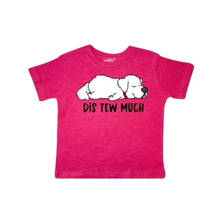 

Inktastic Napping Dis Tew Much Great Pyrenees Gift Toddler Boy or Toddler Girl T-Shirt