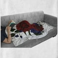 thumbnail image 6 of Rose Soft Flannel Fleece Throw Blanket, Blooming Red Roses Gentle Wild Flowers Leaves Bouquet Corsage, Cozy Plush for Indoor and Outdoor Use, 50" x 70", Hunter Green Violet Blue, by Ambesonne, 6 of 6
