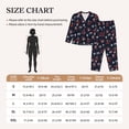 thumbnail image 4 of Yiaed Vintage Rose Print Pajamas Women's Long Sleeve Sleepwear Soft Button Down Loungewear Pjs Lounge Set Nightwear Womens Pajama Pants-X-Large, 4 of 7