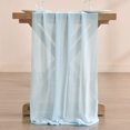 thumbnail image 4 of Chiffon Table Runner 28.4x120.1 Inches Sheer Wedding Runner Romantic Rustic Table Runner for Wedding Party Baby Shower Decorations,Sky Blue, 4 of 7