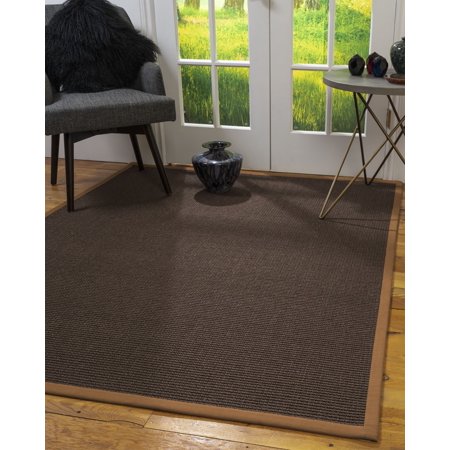 Natural Area Rugs Alma Custom Sisal Rug 8 Square Sienna Border Walmart Com Walmart Com