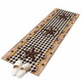 thumbnail image 2 of 2'x6' Rug Runners for Hallways Kitchen, Star Country Non Slip Entryway Beside Floor Carpet Runner, Farmhouse Sunflower Texas Retro Checkered Laundry Room Bedroom Throw Rugs Mat for Family Pet, 2 of 8
