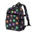 thumbnail image 2 of Galaxy Cat Head Black Pattern Cute School Backpack Bag for School with Padded Back and Adjustable Shoulder Straps 15.25"x11.5"x5.25", 2 of 5