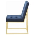 thumbnail image 6 of Cisco Velvet Upholstered Dining Side Chair Gold (Set of 2), 6 of 12