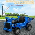 thumbnail image 3 of BeesClover 12V Kids Electric Ride on Truck Car Remote Control,12v 4WD Kids Ride-on Dump Truck with Parent Remote Control, Electric Toy Car with Automatic Dump Bed & Shovel, 3 of 8