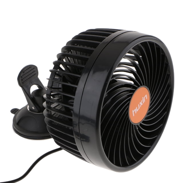 6 '' 24V Tablero De Instrumentos Del Parabrisas Ventilador De Refrigeración Ventilador Parabrisas Sujetador Montado Ajustable Macarena Ventilador del parabrisas del coche
