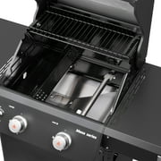 Monument Grills Mesa 3-Burner Black Propane Gas Grill with Clear View Lid and LED Controls