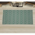 thumbnail image 1 of Japanese Art Decorative Rug, Fish Scale Inspired Vintage Hand Drawn Oriental Geometric Lines Motifs, Quality Carpet for Bedroom Dorm and Living Room, 6 Sizes, Sea Green, by Ambesonne, 1 of 1