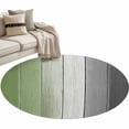 thumbnail image 2 of Sage Green Gray Ombre Round Area Rug 3 FT, Small Kitchen Bathroom Mats, Vintage Country Wooden Washable Indoor Outdoor Throw Runner Carpet Non-Shedding Doormat for Table Shower Sofa Entryway, 2 of 8