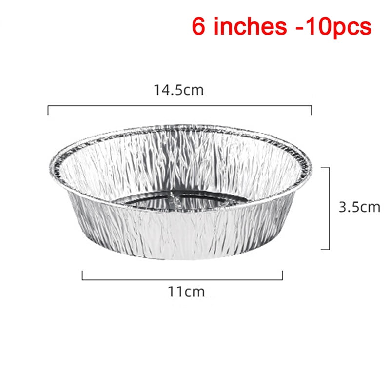 10pcs Oil-Proof Aluminum Foil Tin Box Air Fryer Disposable Liner