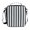 Dark Gray and White Striped, variant on Haosy Cat Play Rock Guitar Reusable Lunch Box Men/Women Insulated Lunch Bag for School Picnic Travel