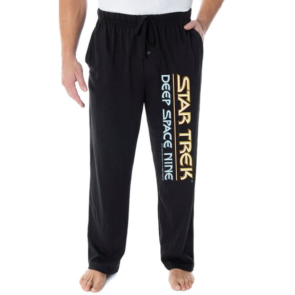 Star Trek Men's Deep Space Nine Logo Adult Sleepwear Lounge Pajama Pants