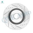 thumbnail image 2 of Front Drilled Slotted Brake Disc Rotors 296mm For 2010 2011 Honda Accord Crosstour, 2 of 8