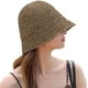 thumbnail image 1 of Sombrero de paja para mujer, sombrero de pescador tejido, sombrero de playa, gorra plegable, gorras de verano, sombrero de pescador para mujer, 1 of 5