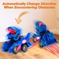 thumbnail image 2 of Juguetes De Dinosaurios Para Niños De 3 A 5 Años: Coche De Dinosaurio Transformable Con Música Ligera Para Niños Pequeños De 1, 2, 3, 4, 5 Años, Niñas - Dino Transformer Toys Cars Para Niños De 4 A 6, 2 of 5