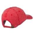 thumbnail image 4 of Bridge Hand Embroidered Washed Cap - Red OSFM, 4 of 5