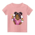 thumbnail image 6 of Frwgonr Big Girl Tees Short Sleeve Girls Casual Shirts Graphic Tops Back of School Clothes Pink, Size 3-15 Years, 6 of 6