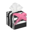 thumbnail image 1 of Balery Ribbon Breast Cancer Awareness Porta Pañuelos de Cuero con Estampado – Funda Moderna Cuadrada para Caja de Pañuelos, Dispensador 5x5x5'', 1 of 7