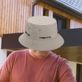 thumbnail image 4 of Foldable Bucket Hat Adjustable with Rope Fashion Windproof Summer Bucket Hat for gray, 4 of 7